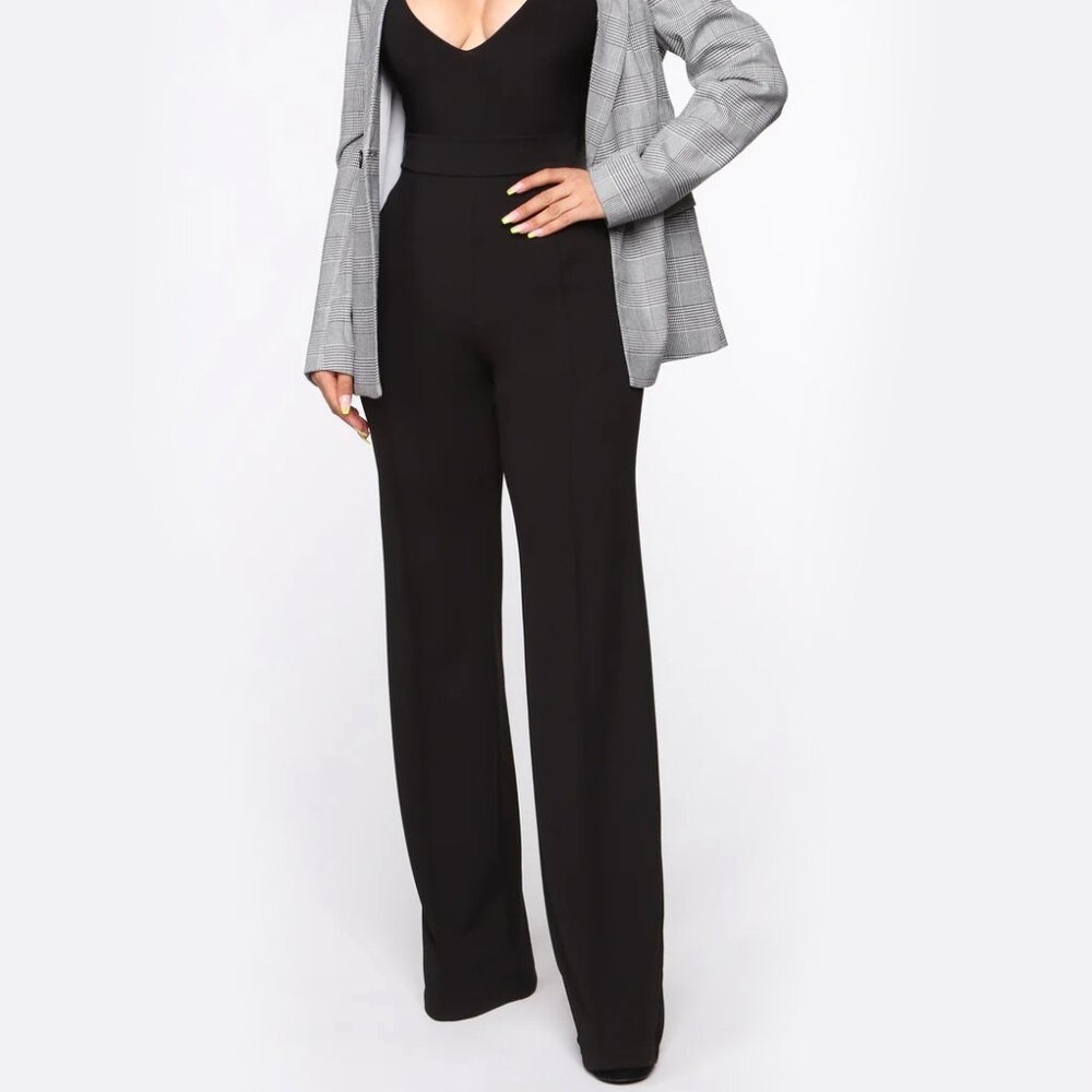 Fashion Nova Victoria High Waisted Dress Pants - Black - Picture 8 of 8